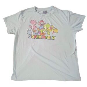 Super Mario ~ Lt Blue Tshirt ~ size Large